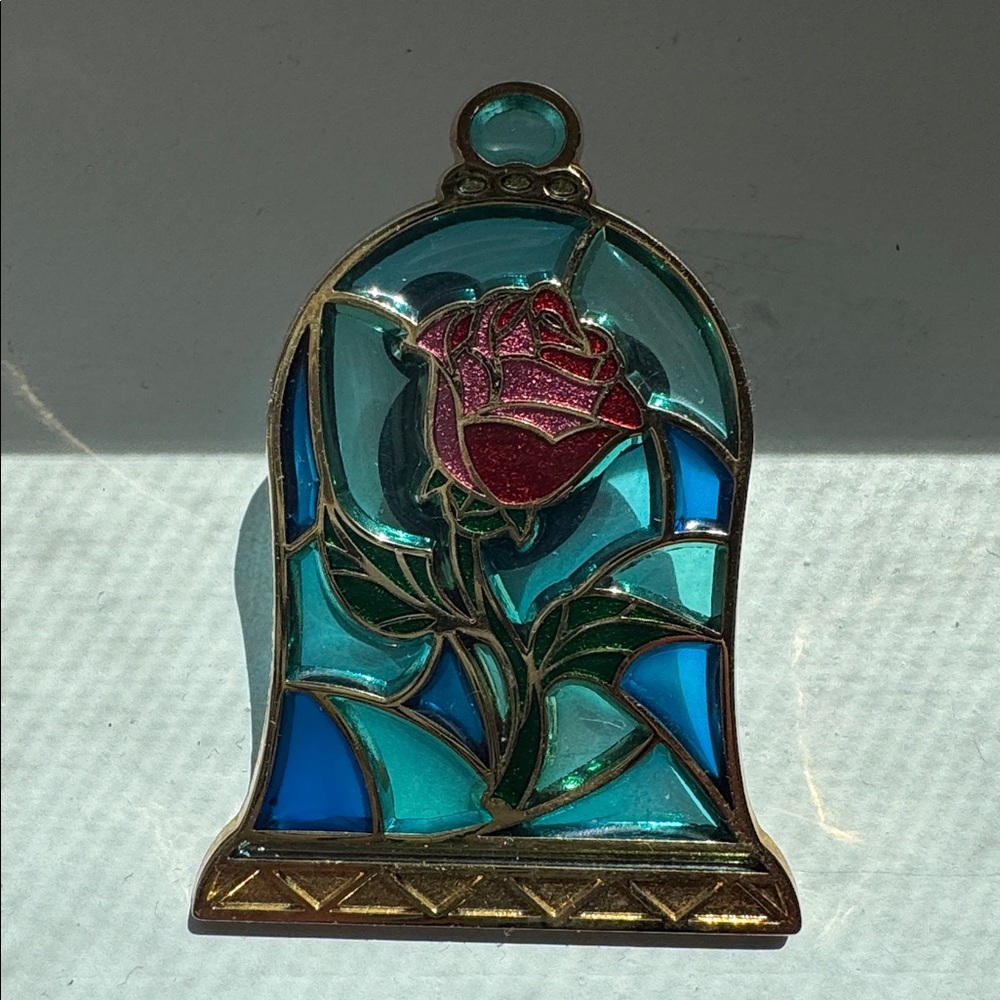 Disney Beauty and the Beast Rose Collectors Pin